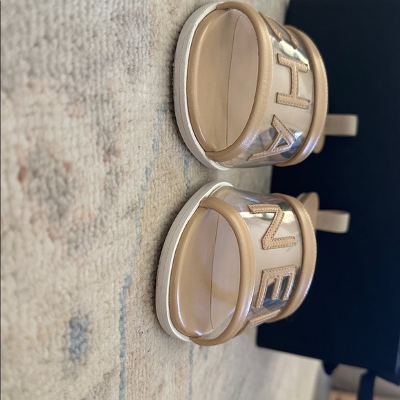 Authentic Chanel Transparent/Beige PVC/Lambskin Slide Mules SS2019. Size 38.5 - Picture 8 of 12